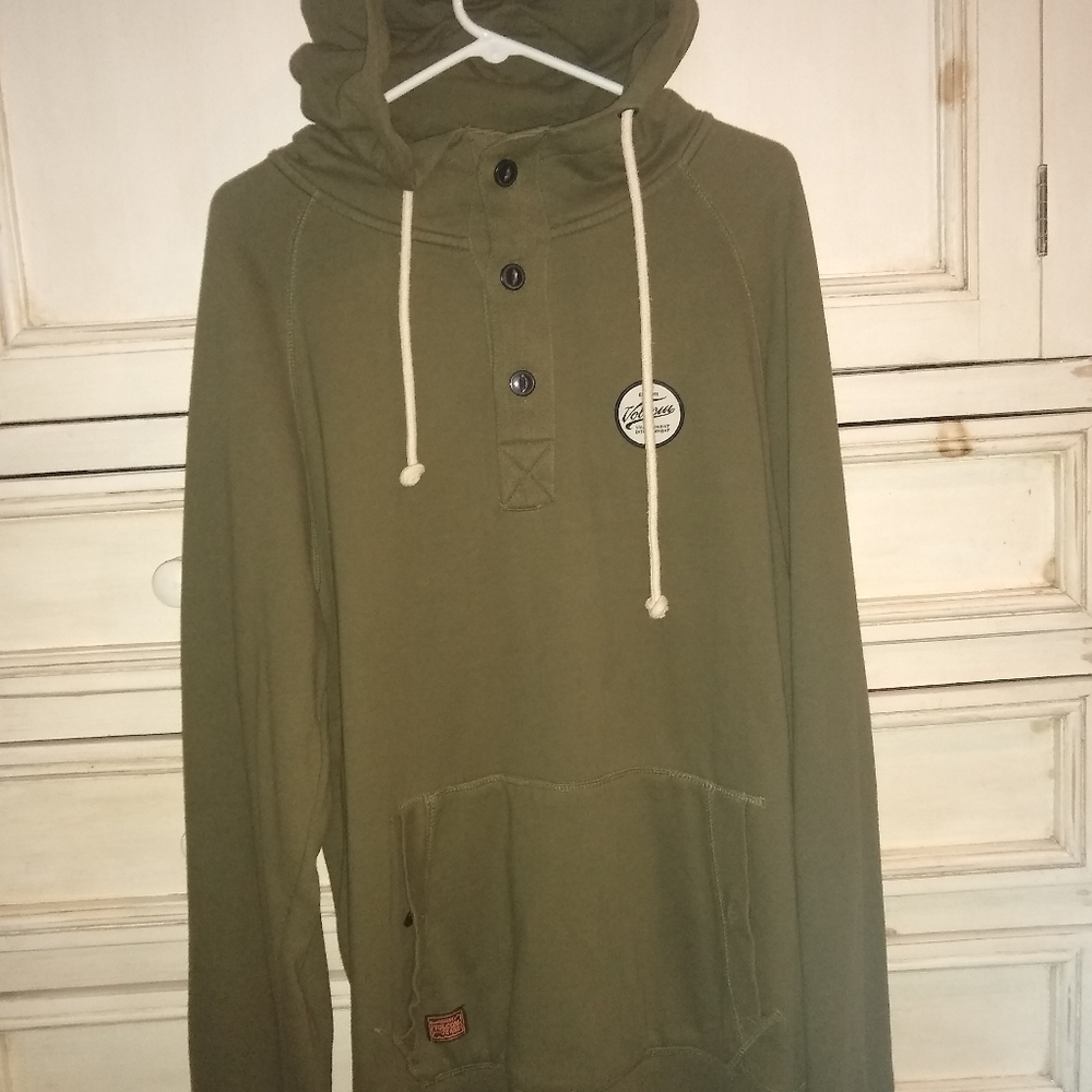 XL Volcom Programer Henley pullover hoodie
